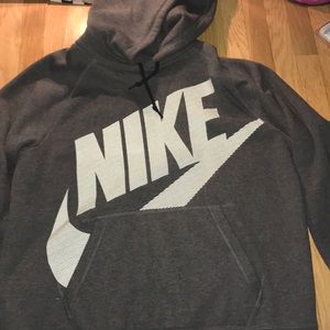 Gray Nike hoodie